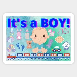 It's a Boy Sticker